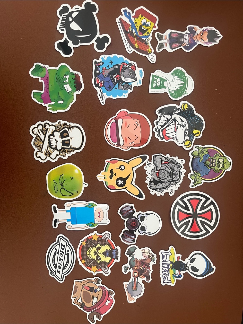 Kids Character Sticker Pack -Mixed Color Fun great on laptops set is 21 stickers
